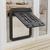 Cat Door for Screen Door Lockable Flap Opening Dog Door for Cats Small Dogs Magnetic Self-Closing Cat Door for Sliding Door Window