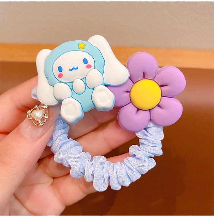 Children's Colorful Cartoon Hair Ties - Cute Strawberry & Bear Designs | Gentle on Hair