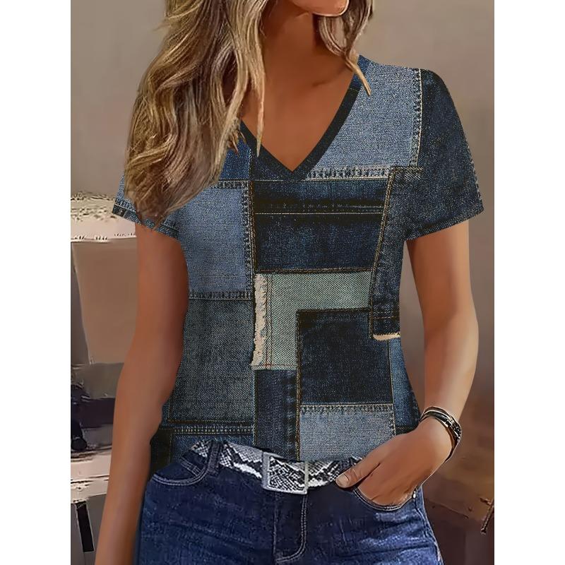 New summer women s short-sleeved outer tops S