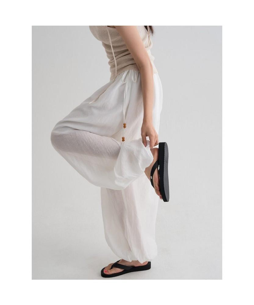 8SECONDS Rayon Harem Pants White