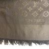 LOUIS VUITTON Large format Monogram Voal silk Stall Brown silk unisex Used