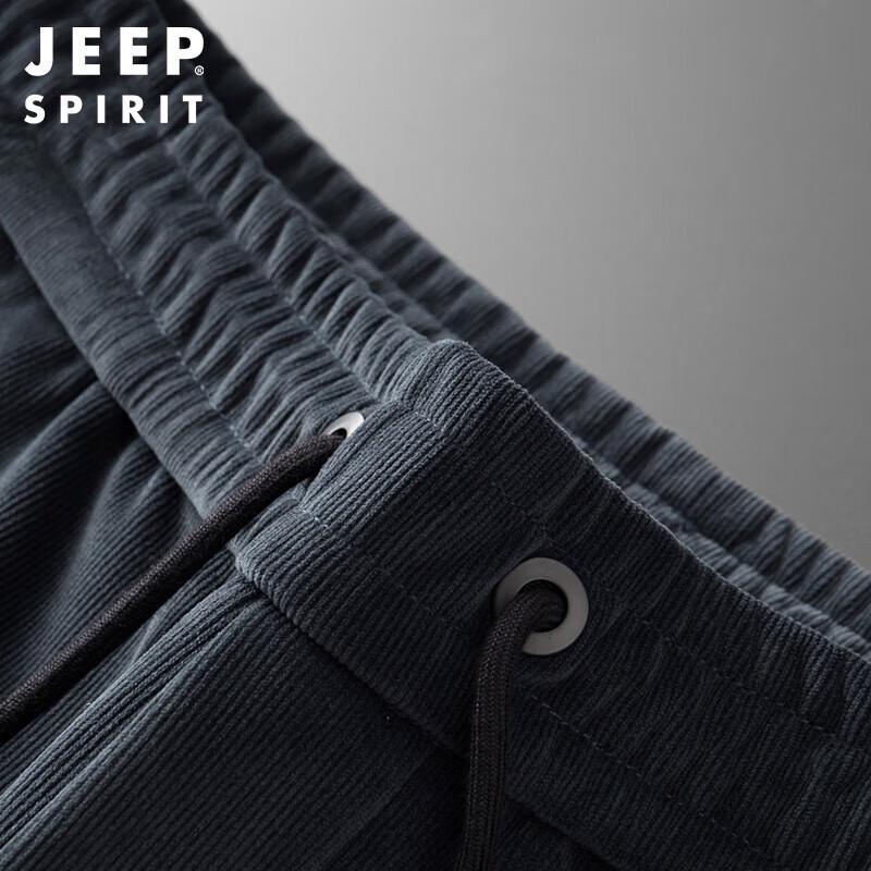 JEEP SPIRIT Men's Corduroy Straight-Leg Casual Pants