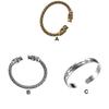 Alloy Man Bracelet Open End Electroplated Anti-rust Fashionable Decorative Replacing Bangle Jewelry Birthday Gift