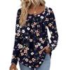Women's Long Sleeve Tunic Loose Tops Casual Oversized Tops Pleated Tunic Button Down Casual Women's Print Tops