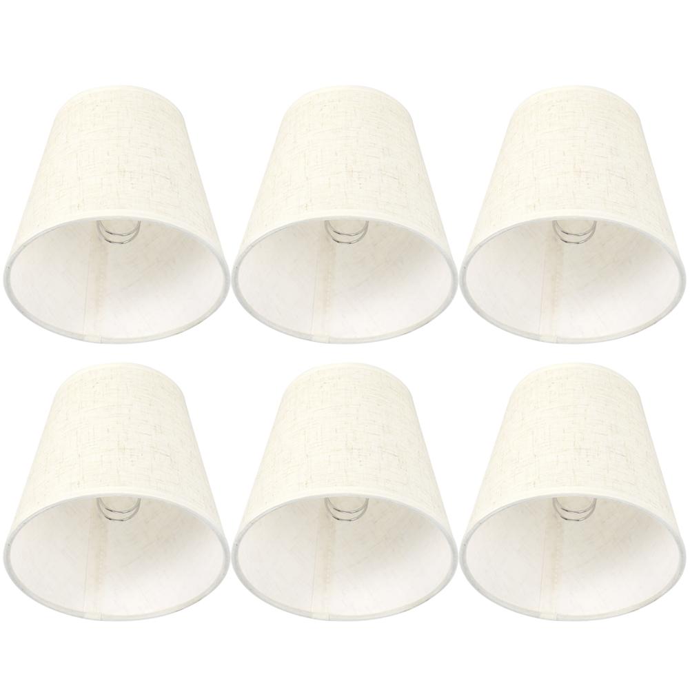 6PCS Nordic Simple Cloth Lamp Shades Art Decor Light Shade Lampshades for E14 Wall Lamp Chandelier