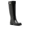 Salvatore Ferragamo Ferragamo Gancini 55mm Knee Boots Black
