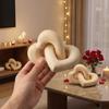 Rustic Farmhouse Wooden Hearts Knot Ornaments Romantic Hearts Ring Table Sculpture Wedding Gift