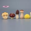 S-8Pcs Resin Micro Landscape Fairy Garden Decoration Cute Mini Mushrooms Desk Ornament Colorful Desktop Model For Indoor Outdoor