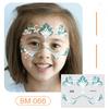 Ruikalong June 1st Kids' Waterproof Face & Forehead Cartoon Tattoo Stickers for Face Painting