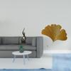 Abstract Resin Flame Ginkgo Leaves Sculpture Modern Art Desktop Ornament Wall Mounted Decor for