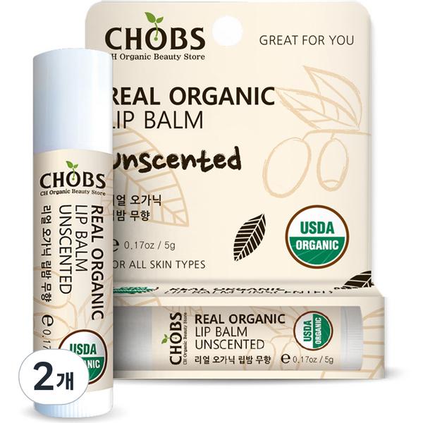 

Chop Real Organic Lip Balm, Muhyang, 5G, 2 Korean popular cosmetics