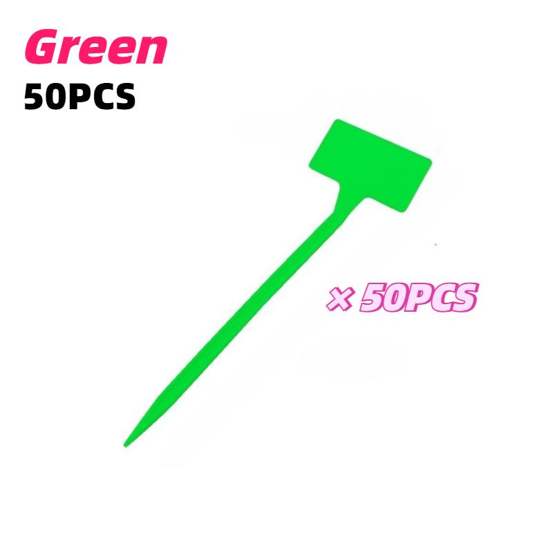 50pcs Heavy-Duty Waterproof Garden Plant Labels T-Shaped with Writing Surface for Herbs Vegetables Flowers Indoor/Outdoor Garden