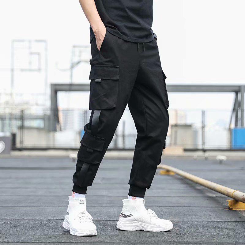 Stylische Herren Haremshose mit Bündchen - Trendige Neun-Punkt Weite Lässige Hose