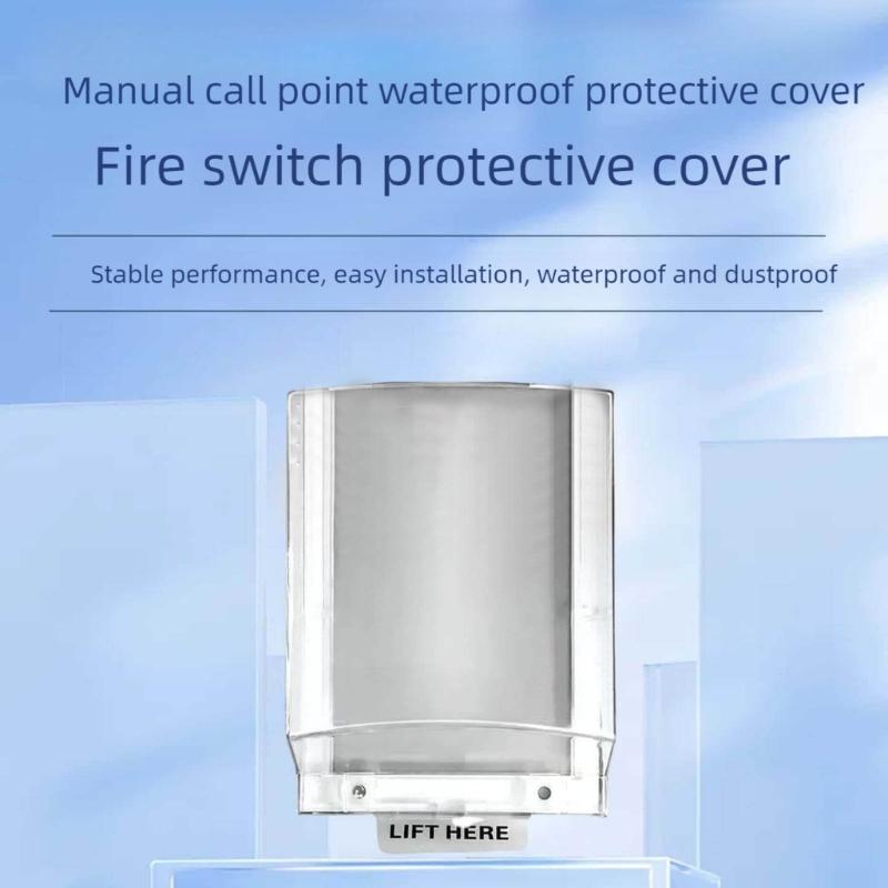 Fire Emergency Button Protective Device - High-strength Plastic Protective Device - Manual Call Point Guardrail - Easy Installation - Waterproof and