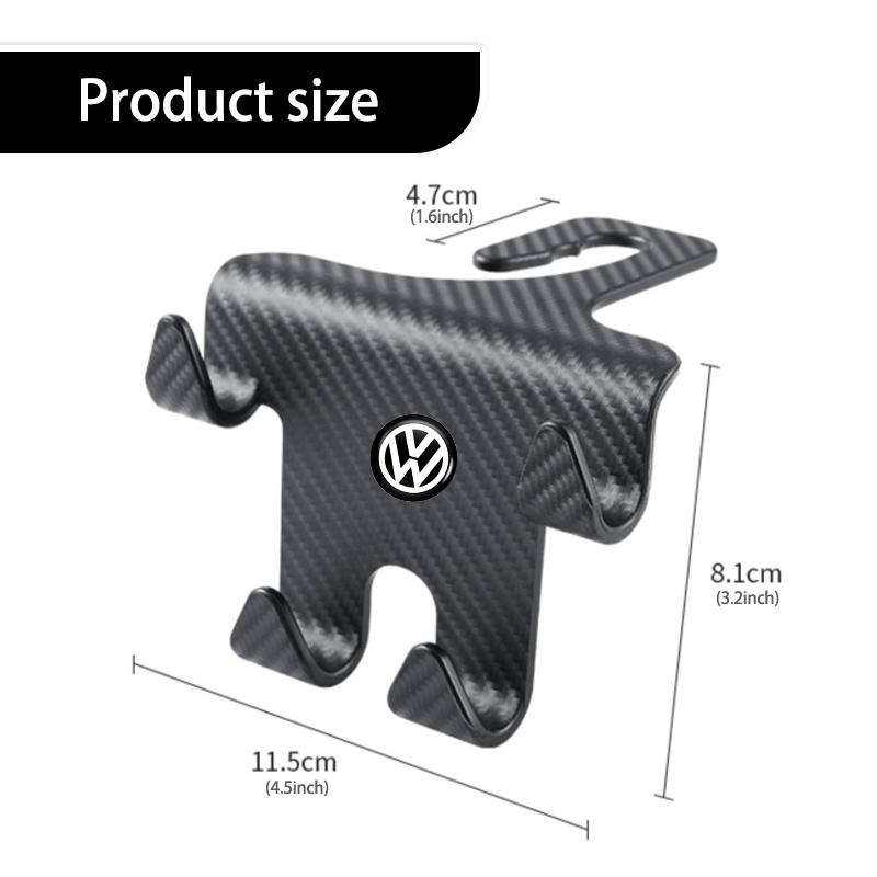 Four-Head Hook Car Accessories Seat Back Hook Portable Hanger For Volkswagen VW Scirocco Jetta Beetle Golf 4 5 6 Passat Polo B5 JJ2