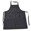 Bib Apron Waterproof Adjustable Kitchen Cooking Aprons with Dual Pockets for Kitchens Restaurants BakersBlack and White