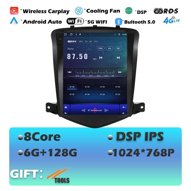 For Chevrolet Cruze 2008-2019 Carplay Android 14 Head Unit Car Radio Multimedia Video Player GPS Navigaion Stereo Audio