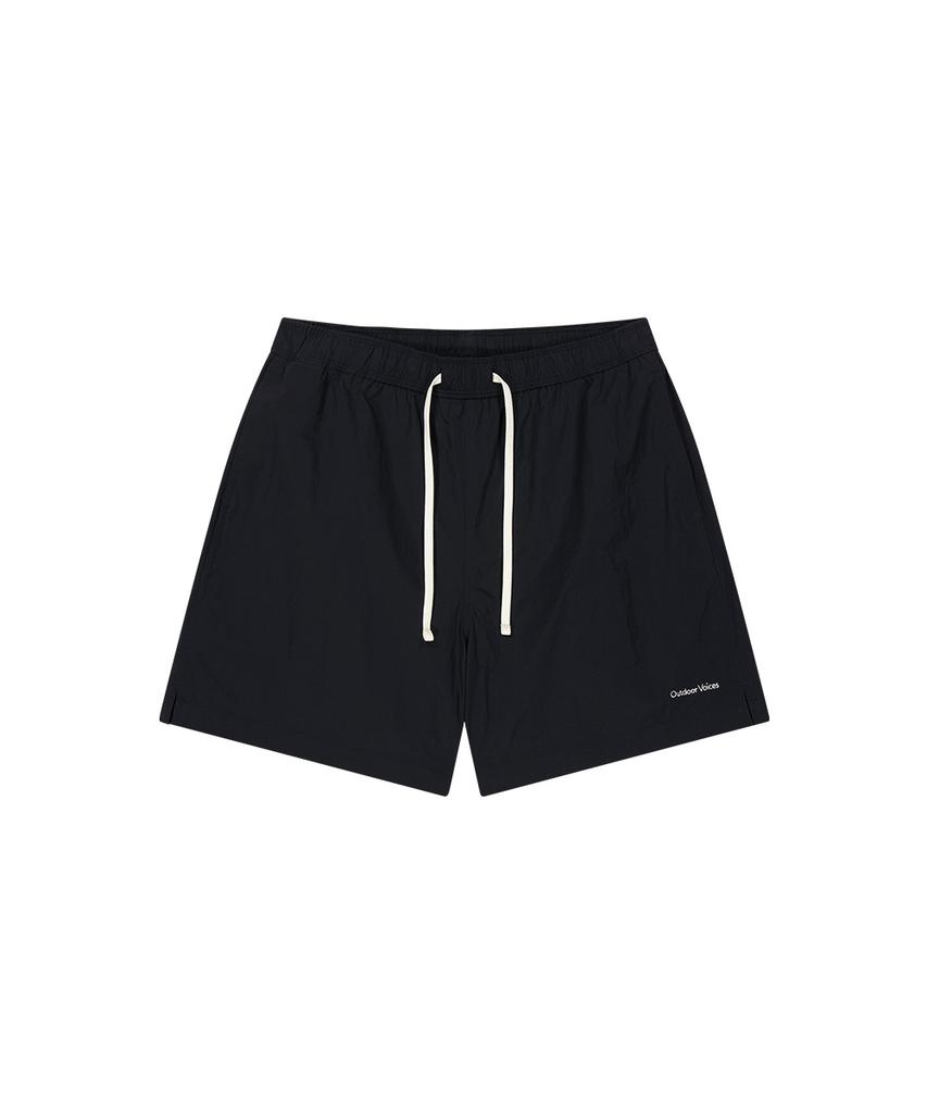 Ausdoeoboiseu Classic Logo Nylon Shorts (Black)