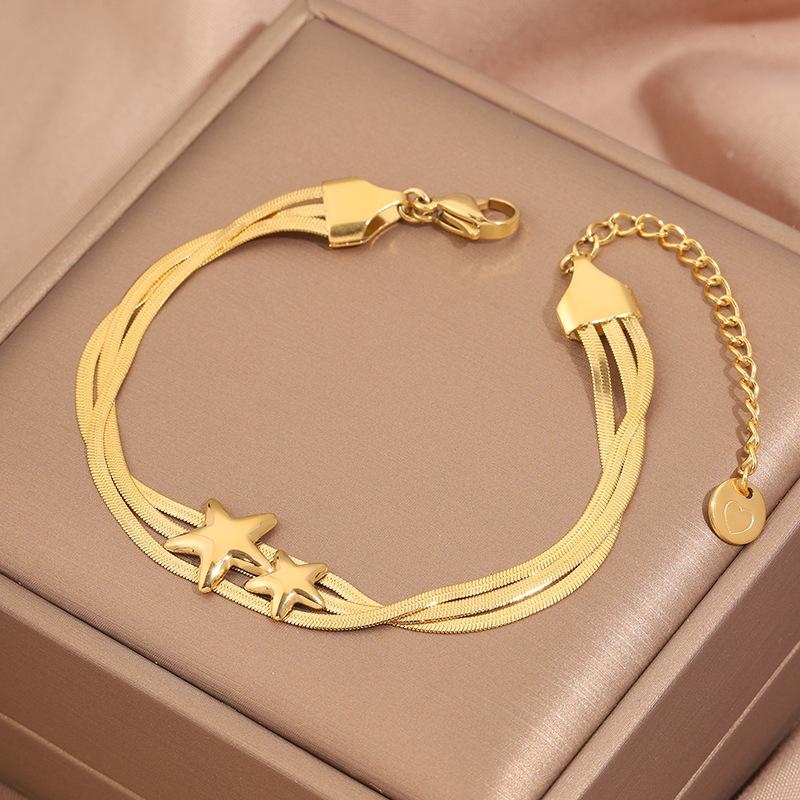 Popular bracelet, titanium steel does not fade, love zircon bracelet, high-end female light luxury niche bracelet, bracelet.