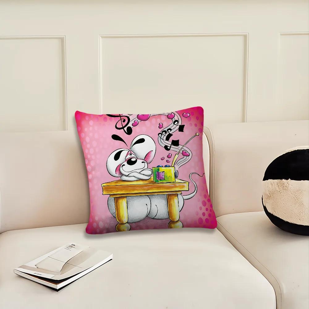 Cartoon D-Diddl Rat Decoration Room Home Sofa Living Office Car Nordic Simplicity Pillow Cover