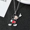 Minimalist Disney Jewelry - Mickey Mouse Enamel Charm Necklace for Daily Wear