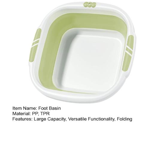 Yousheng Large Capacity Foot Basin Foldable Design Portable Foot Bath Tub Basin Expandable Easy Storage Foot Soak Basin