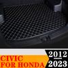 Kofferraum Matte Wasserdicht AUTO Schwanz Boot Teppiche Flache Seite Fracht ABDECKUNG Pad Liner Fit Für HONDA Civic 2012 2013