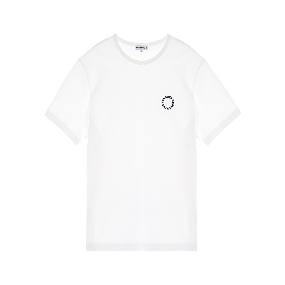 Nobenta K Round Pique Short Sleeve T-Shirt White 46 Size
