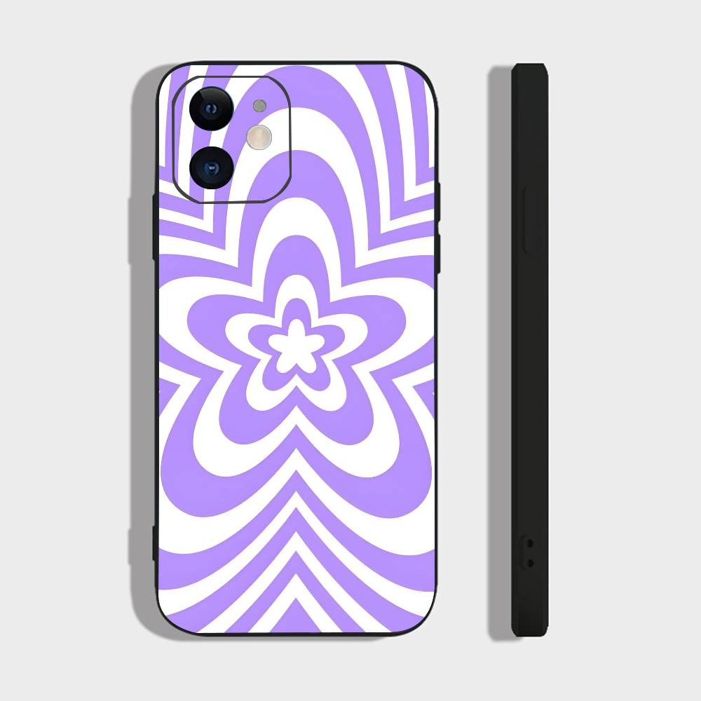 Bunte Herz-Handyhülle für iPhone 15, 16, 14 Plus, 13, 12, 11, 17 Pro Max, 17 Air, Schwarz, weich