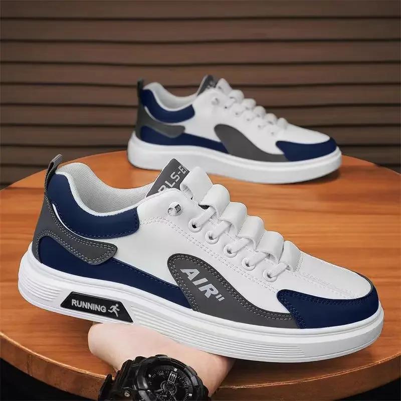 Spring Autumn Men's Shoes Leather  Low-top Men's Casual  Shoes Running Sports Shoes