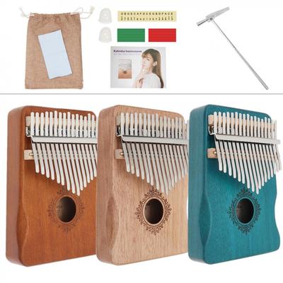 17 Keys Kalimba Thumb Piano with Hand Guard Mbira