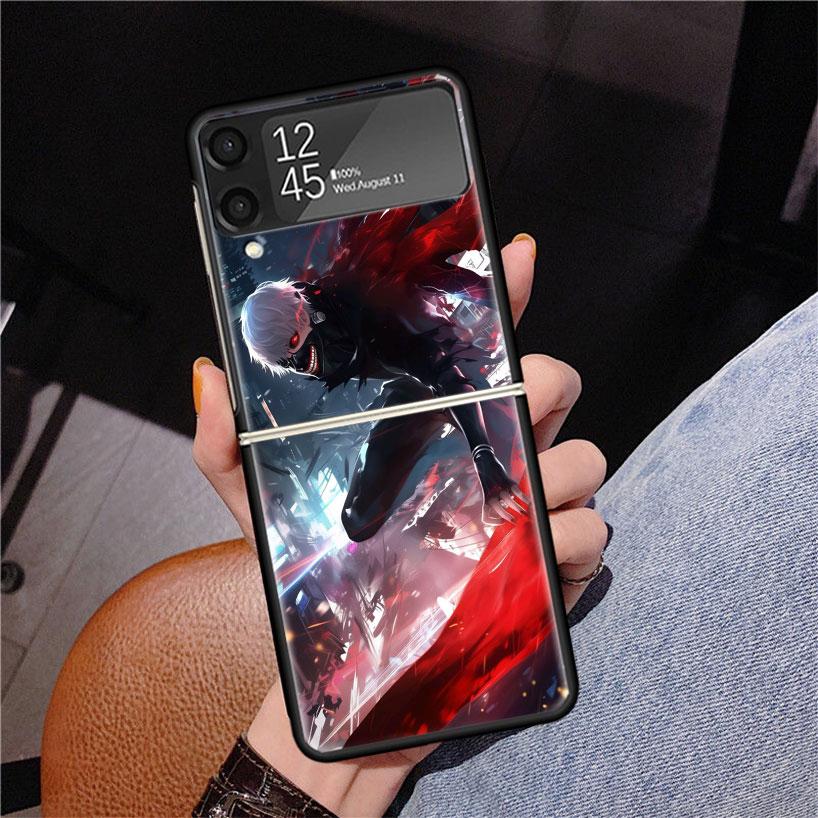 G-Ghoul Tokyo Kaneki Ken Phone Case For Samsung Z Flip 7 6 5 4 3 Galaxy ZFlip7 ZFlip6 ZFlip5 ZFlip4 ZFlip3 5G Print Cover