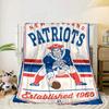 Patriots Team Spirit Portable Blanket/Soft Blanket Bedding Blanket Suitable for Travel Camping Living Rooms Offices Sofas Fan Gifts
