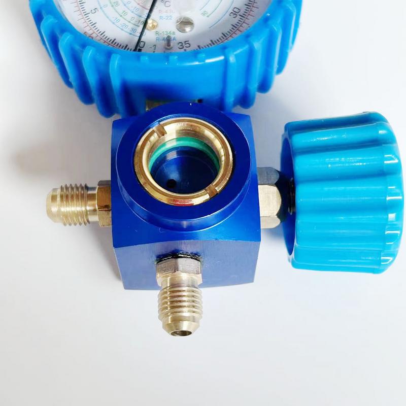 Car AC Recharge Kit Multipurpose Auto AC Recharge Kit AC Manifold Gauge Set Precise Manifold Gauge Hose Kit Automotive AC Gauge