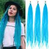 26" Synthetic Crochet Red Dreadlock Extensions100% Handmade Single Ended Dreads Reggae Style for Girls(10 Strands/PC,3PCS)