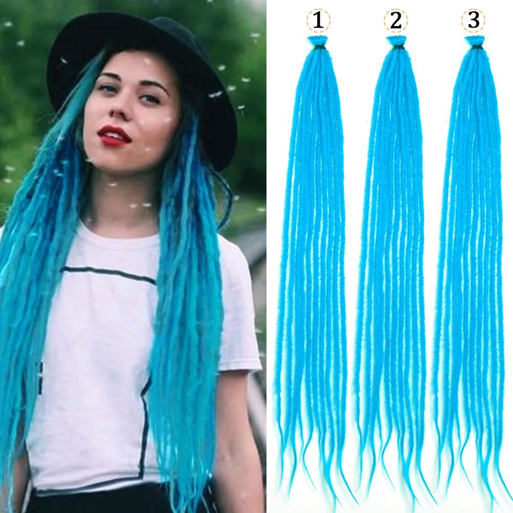 

26 Synthetic Crochet Red Dreadlock Extensions100% Handmade Single Ended Dreads Reggae Style for Girls(10 Strands/PC,3PCS) 26inches