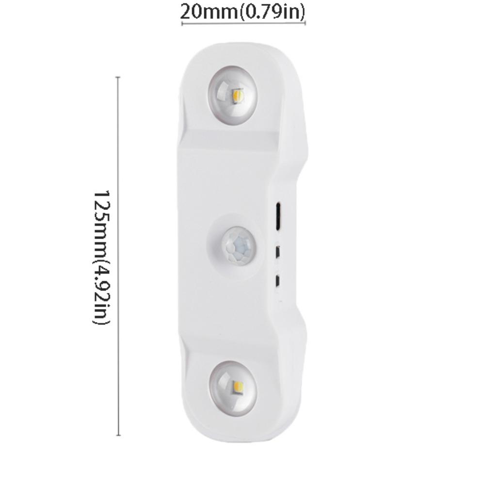 

USB Powered RGB Gradient Ambient Light 4-Head Design Atmosphere Light Creative Home Decor 3 Colors білий