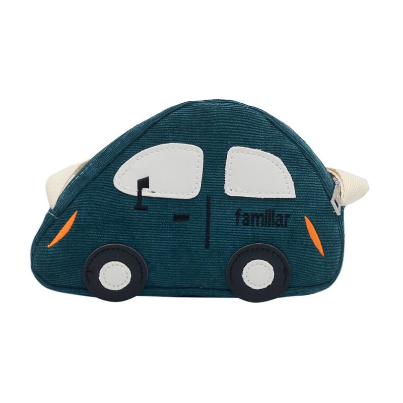 

Автомобильная наплечная сумка Детская парусиновая сумка Регулируемый плечевой ремень Дизайн на молнии темно-зеленого