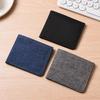 Men's Slim Denim Canvas Zipper Wallet