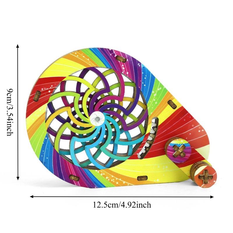 Acoustic Wave Imager Model Rotating Optics Puzzle Sonic Imaging Device Visual Dial DIY Assembling Model Science Experiment Toy