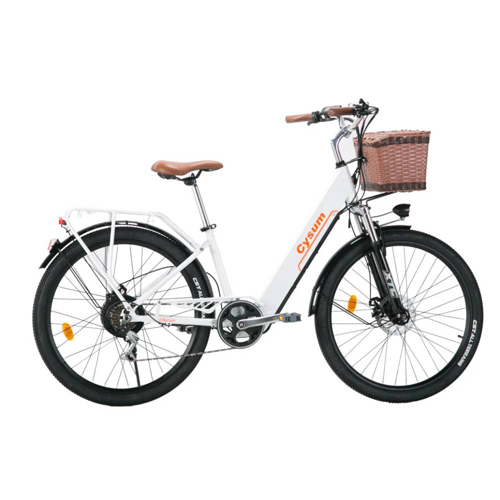 Cysum Cityrun-26 Electric Bike Adult 250W Motor 36V10AH Battery 26" Fat Tire Electric Bicycle