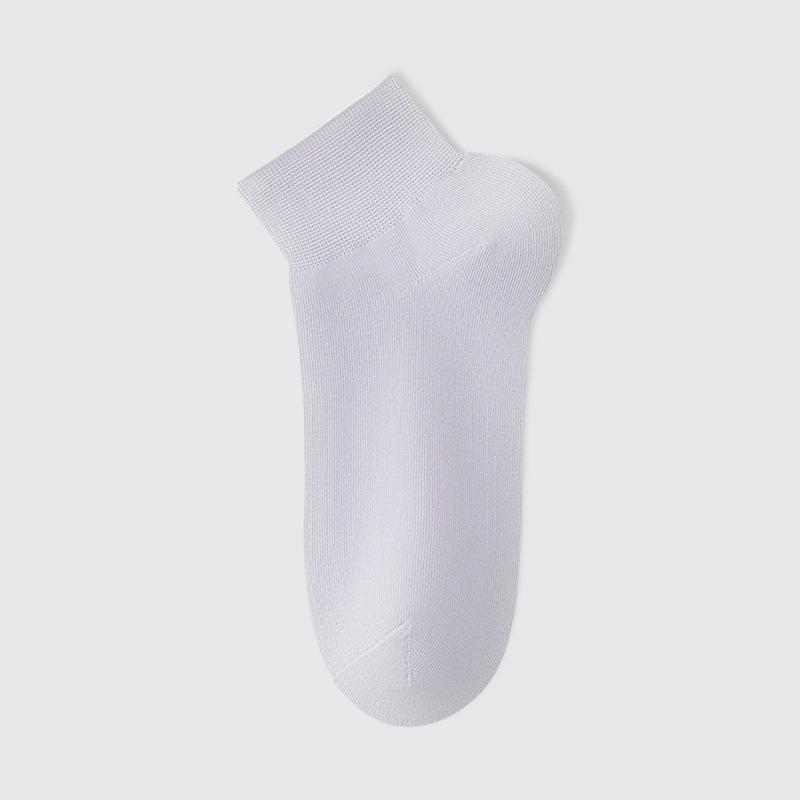 Ladies' Short Socks, Summer Thin, Pure Cotton, Breathable, Deodorizing, Antibacterial, Boneless, White Boat Socks for Postpartum Confinement In Summer