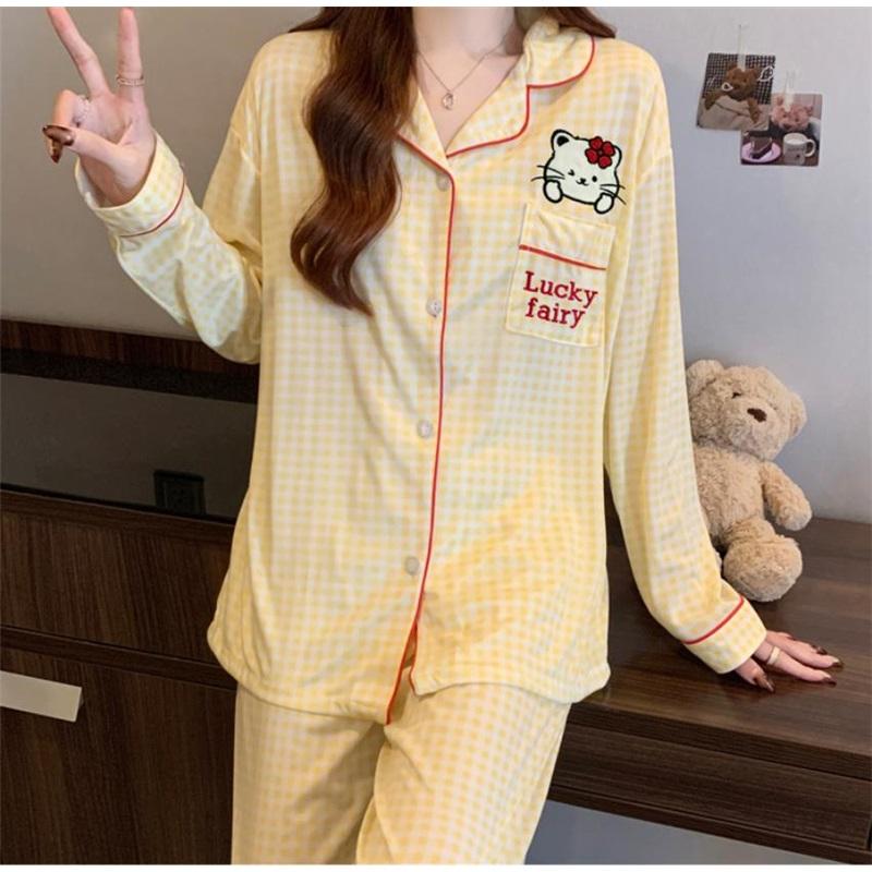 Women's Pajamas Set Pajamas 2-piece Set Airy Soft Casual Printed Pajamas