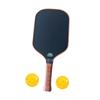 Carbon Fiber Pickleballs Paddle Set with Two Balls for Balance Rotation Without Bag