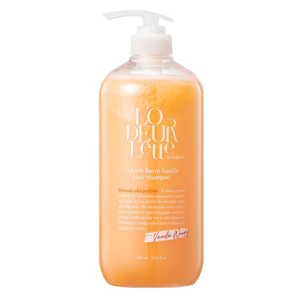 Loderett In England Fit Burnt Hair Shampoo Vanilla Woody 1L 1 Pcs