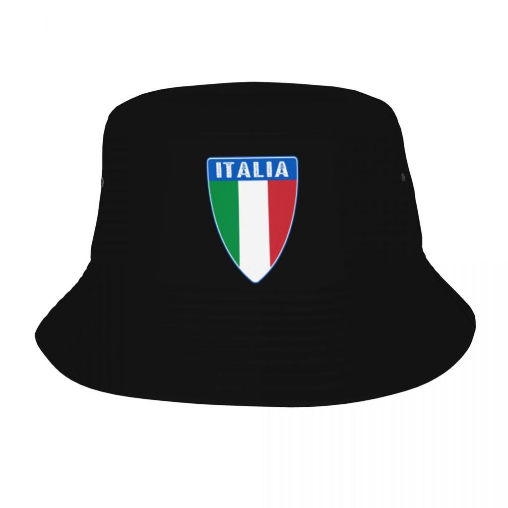 Woman Bucket Hats Italia Vocation Getaway Headwear Foldable Outdoor Sport Fishing Fisherman Hats Italy Italian Flag Bob Hat