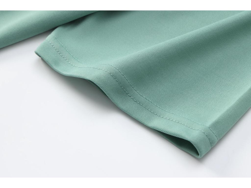 Spring/Summer Unisex Simple Short Sleeve Polo - Men's Solid Color Turn-Down Collar Sports Shirt