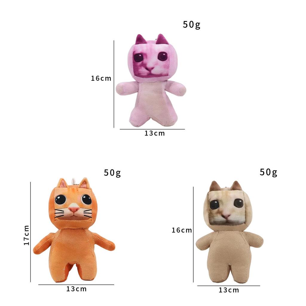 Amigatido Meow Meow Plush Toy With Soft Short Pile For Kids And Collectors