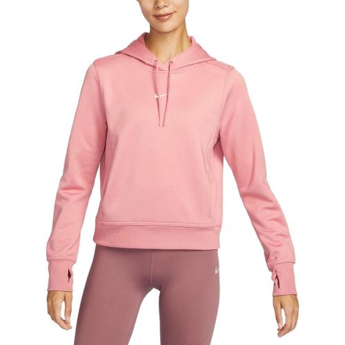 Nike Solid Color Hooded Fleece Casual Sweatshirt for Women In Pink