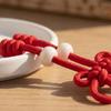 Handmade Chinese Knot Keychain Hand Woven DIY Bag Charm Braided Rope Keychain  Handbag Decoration